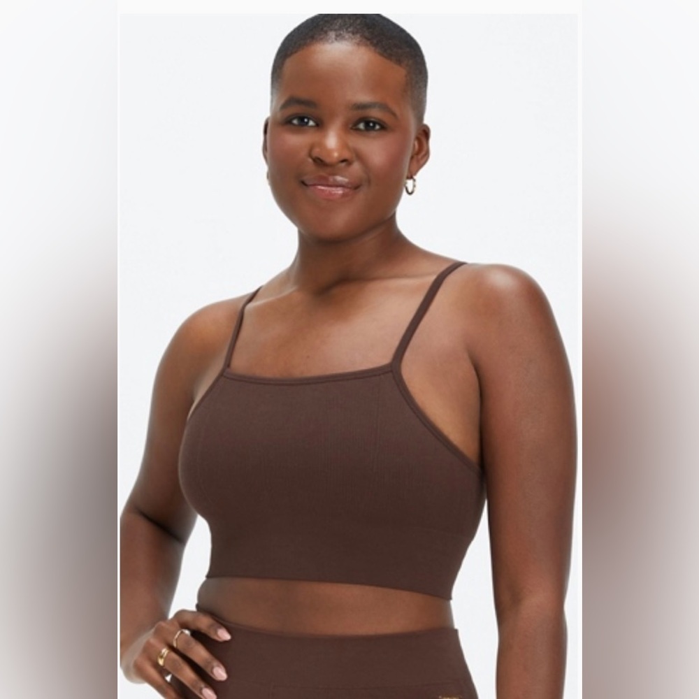 FABLETICS Brown Seamless Midi Bralette